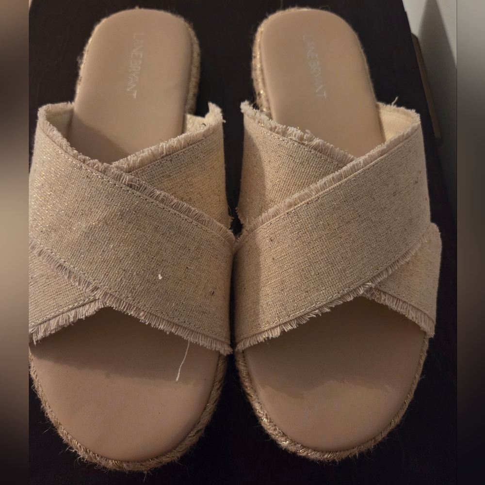 Women's Tan Slide Sandals